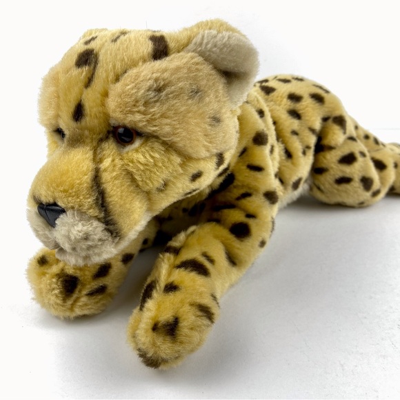 Ganz Cheetah 18" Plush H11951 Stuffed Animal Gold Black Spots Toy Wildcat VTG - Picture 1 of 8